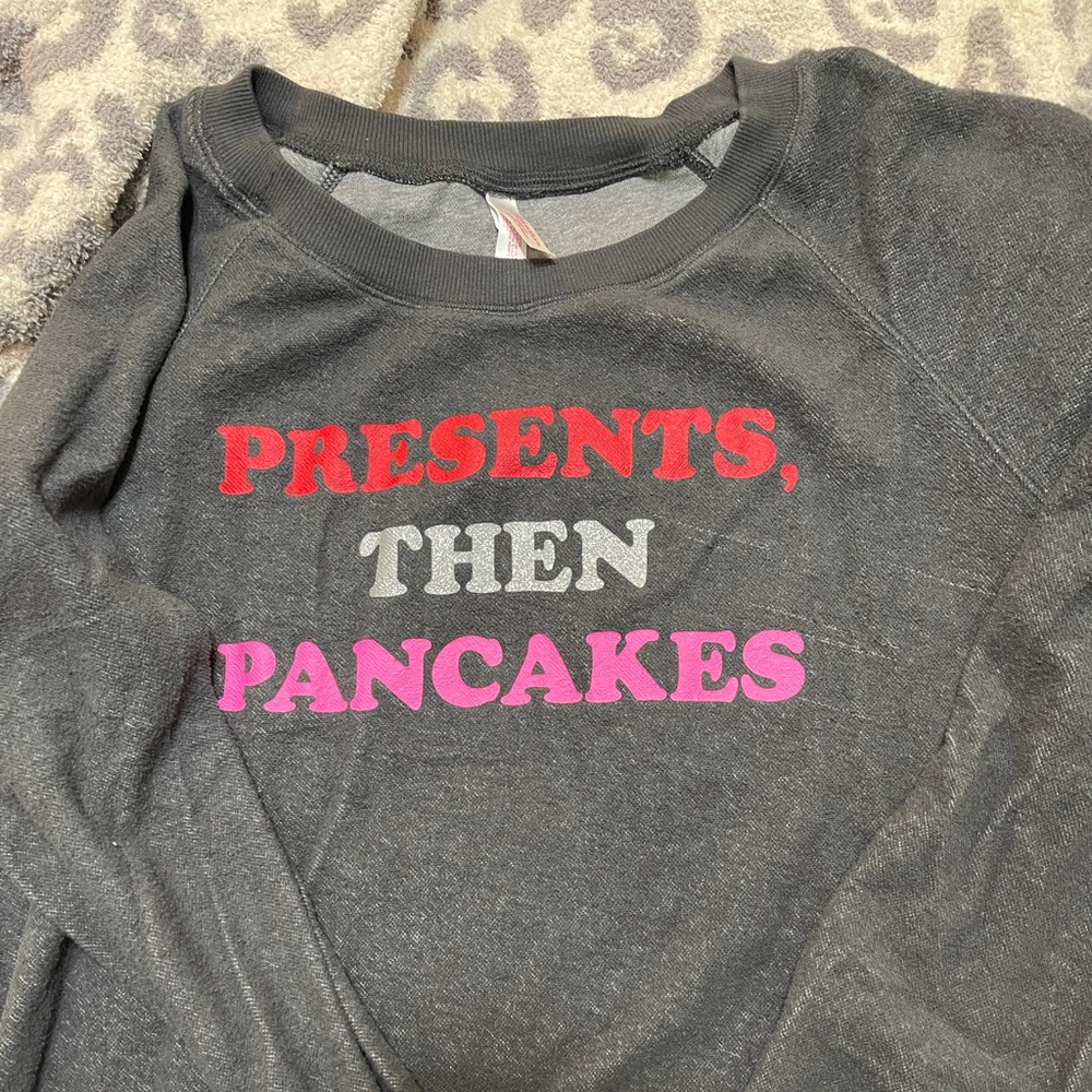 Graphic pullover sweatshirt.
